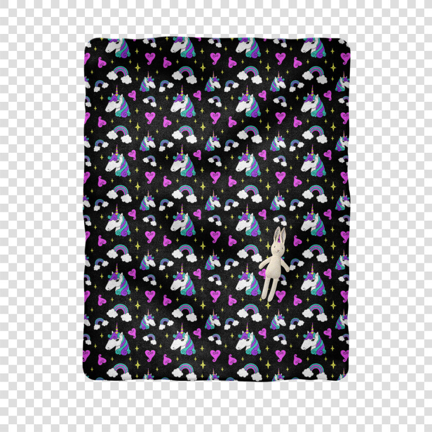 Unicorn Head And Rainbow ﻿baby Blanket   Motif  HD Png DownloadTransparent PNG