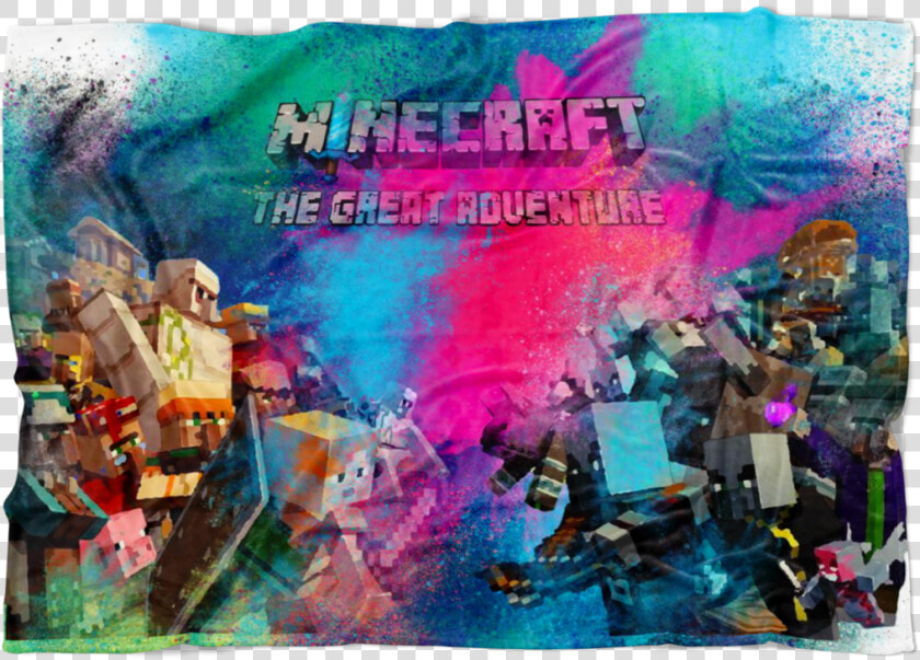 Minecraft Fleece Blanket Minecraft War Color Dust Blue   Update Minecraft  HD Png DownloadTransparent PNG