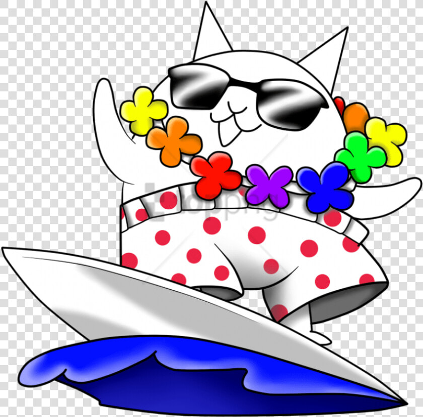 Surfer Cat The   Surfer Cat The Battle Cats  HD Png DownloadTransparent PNG