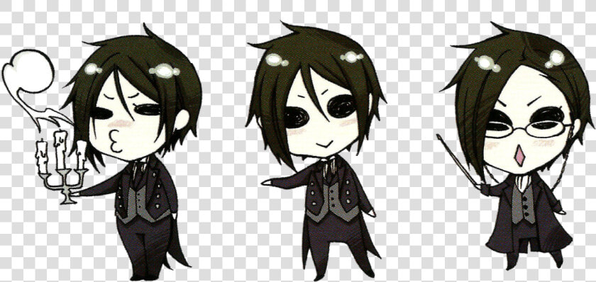 Chibi Kuroshitsuji Black Butler Sebastian Transparent   Sebastian Black Butler Chibi  HD Png DownloadTransparent PNG