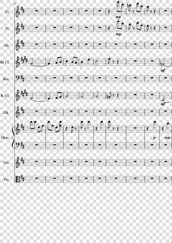 Spooky Scary Skeletons Flute Sheet Music  HD Png DownloadTransparent PNG