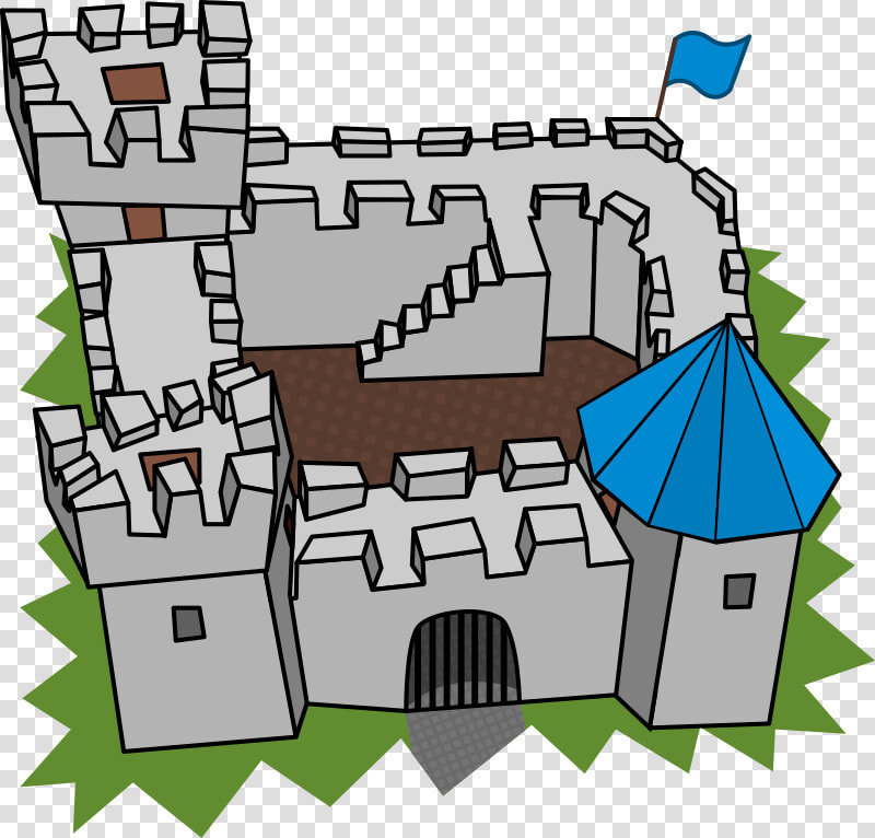 Building  Cartography  Cartoon  Castle  Colour  Comic   Castle Clip Art  HD Png DownloadTransparent PNG