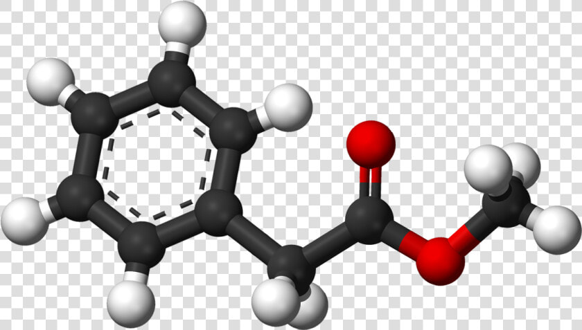 Methyl Phenylacetate 3d Balls   Phenol Ball And Stick  HD Png DownloadTransparent PNG