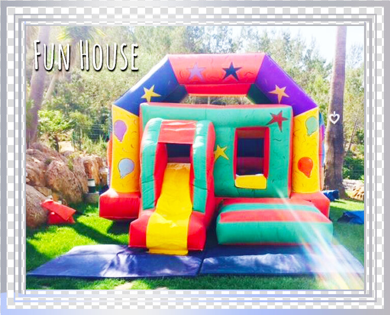 The Colourful Fun House   Pool Party Jumping Castle  HD Png DownloadTransparent PNG