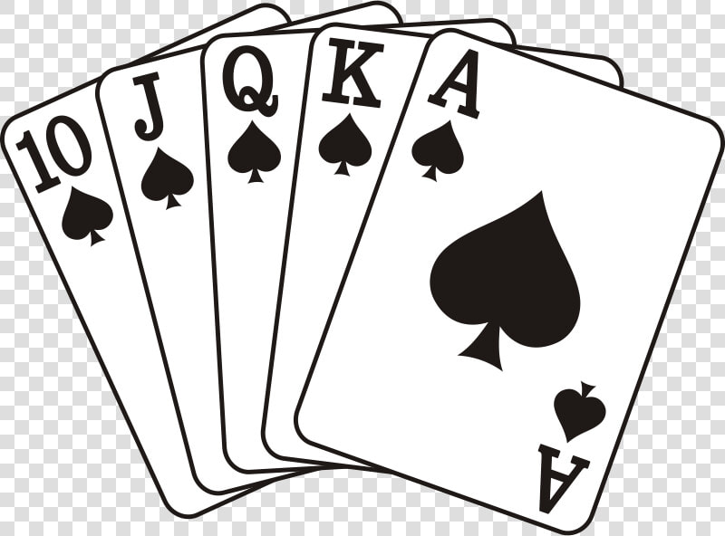 Royal Flush   Spades  HD Png DownloadTransparent PNG