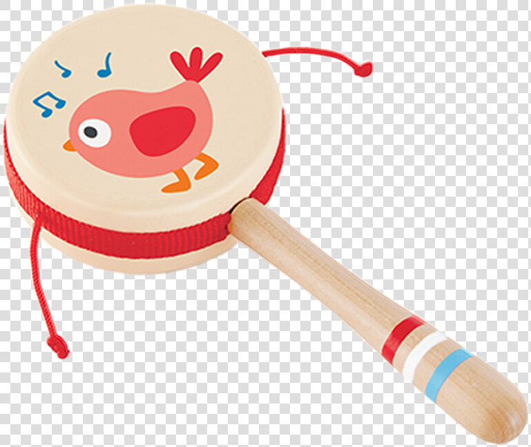 Hape New Live Baby Rattle Wooden Hand Drum Children   Wooden 6 Months Baby Toys  HD Png DownloadTransparent PNG