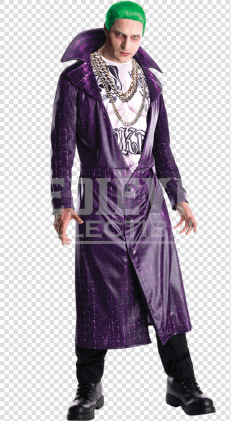 Deluxe Adult Suicide Squad Joker Costume   Villain Costumes  HD Png DownloadTransparent PNG