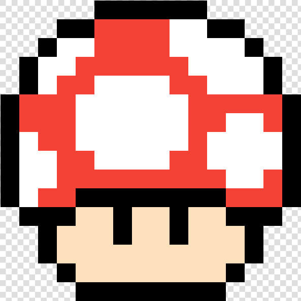 Pixel Mario Mushroom Gif Clipart   Png Download   Pixel Art Super Mario  Transparent PngTransparent PNG