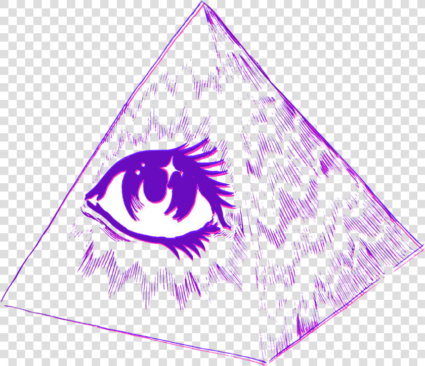  eye  pyramid  purple  allseeingeye   Png Vaporwave  Transparent PngTransparent PNG