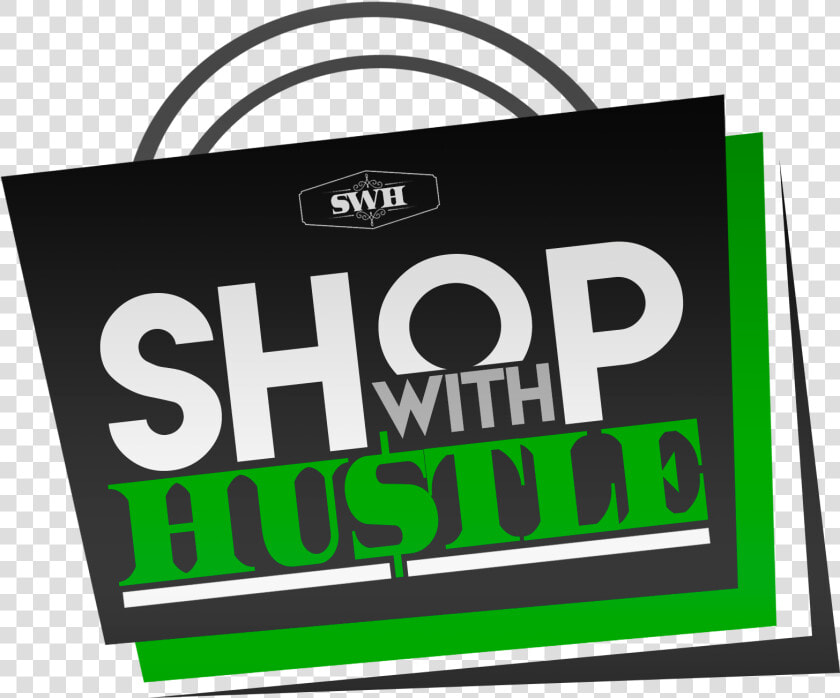 Shop With Hustle   Paper Bag  HD Png DownloadTransparent PNG