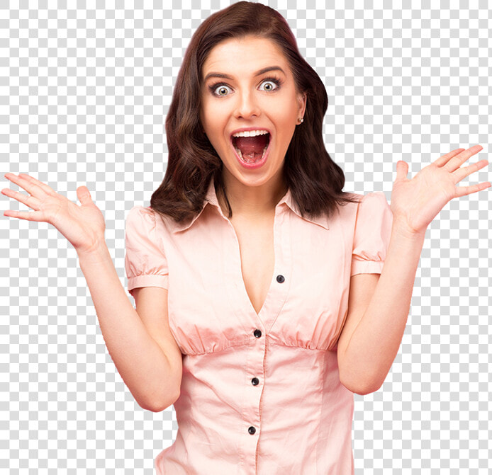 Happy Surprised Woman   Surprised Girl Png  Transparent PngTransparent PNG