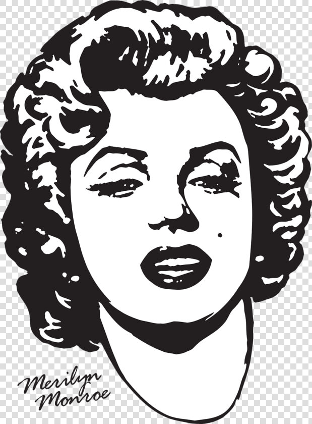 Marilyn Monroe Actor Drawing Clip Art   Marilyn Monroe Vector Png  Transparent PngTransparent PNG