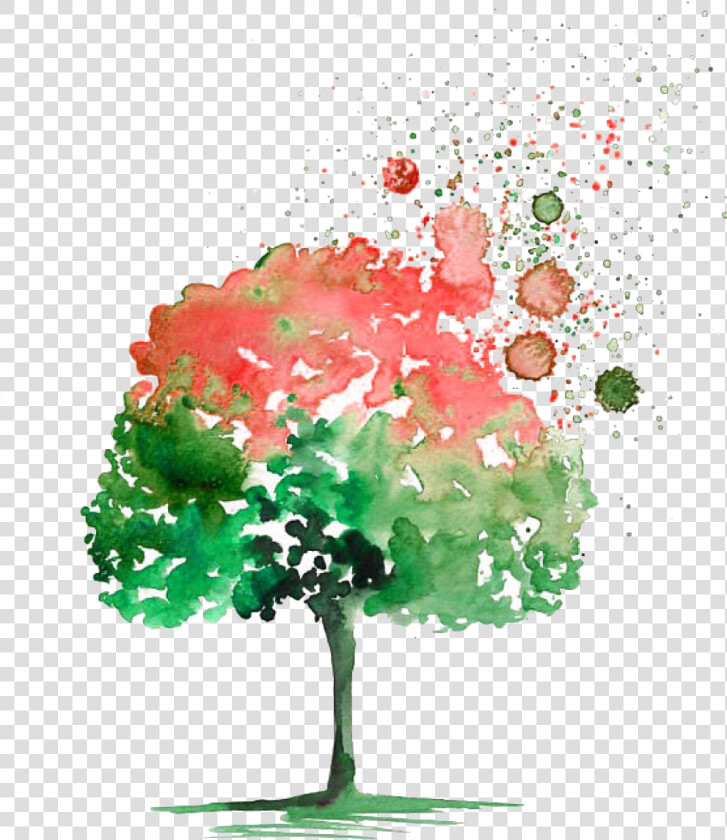 Svg Royalty Free Buoy Drawing Watercolor   Trees Drawing Watercolor Png  Transparent PngTransparent PNG