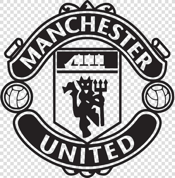 Man United Logo Png   Manchester United Logo Black And White  Transparent PngTransparent PNG