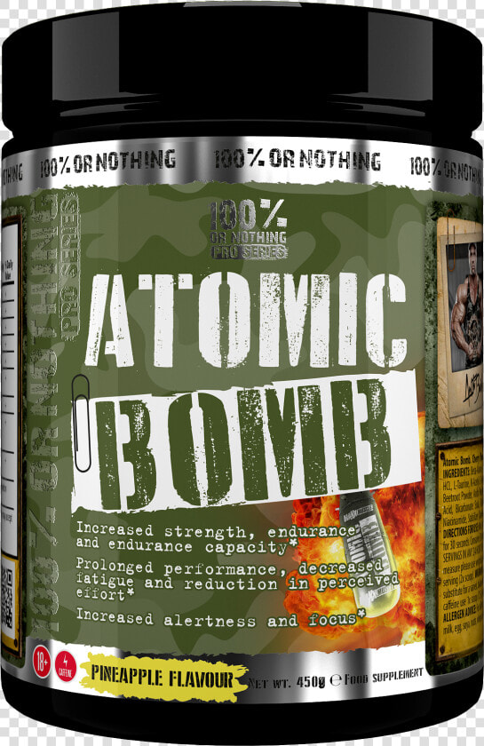 Atomic Bomb Powder 450g   Bodybuilding Supplement  HD Png DownloadTransparent PNG