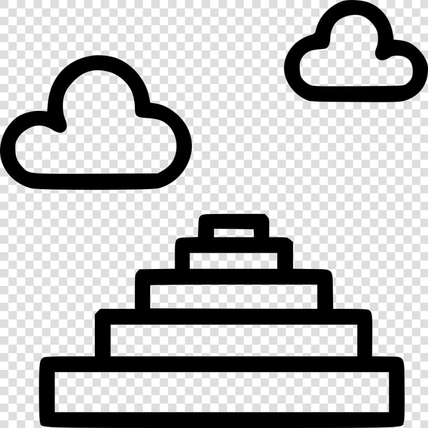 Stairs Heaven Cloud Sky God   Mayan Pyramid Icon  HD Png DownloadTransparent PNG