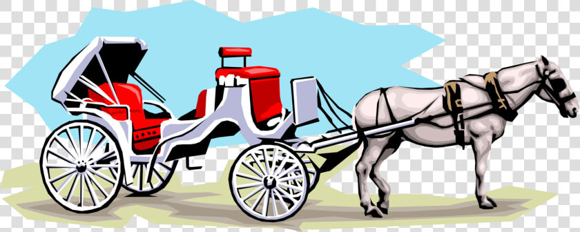 Vector Illustration Of Horse drawn Carriage Carries   Pferdekutsche Clipart  HD Png DownloadTransparent PNG