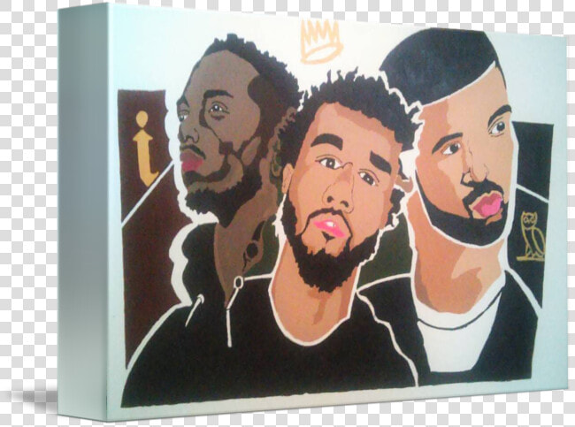 J Drawing Cole   Drake Kendrick Jcole Pop Art  HD Png DownloadTransparent PNG