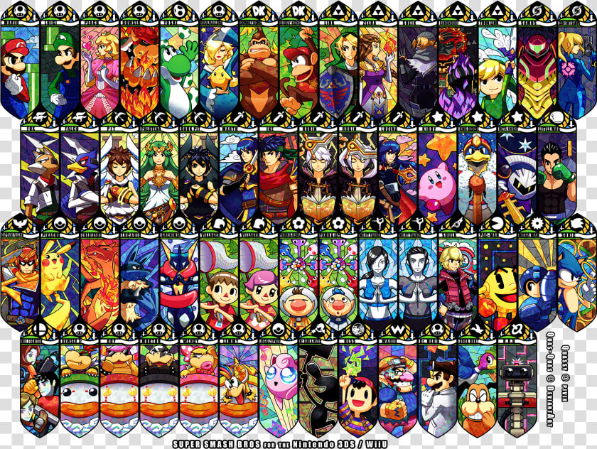 Super Smash Bros Wii U   Smash Bros Character Panel  HD Png DownloadTransparent PNG