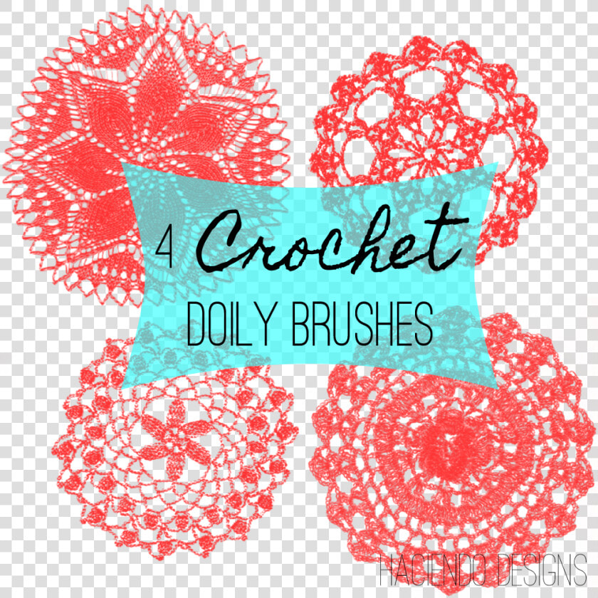 4 Crochet Doily Photoshop Brushes   Illustration  HD Png DownloadTransparent PNG