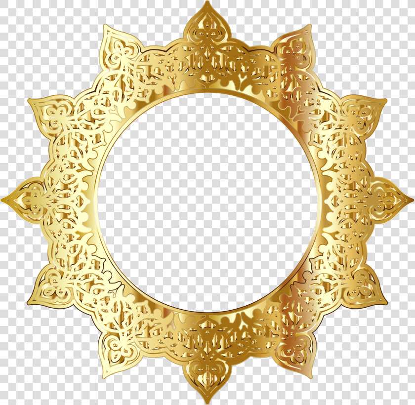 Decorative  Ornamental  Flourish  Round  Frame  Border   Golden Round Frame Png  Transparent PngTransparent PNG