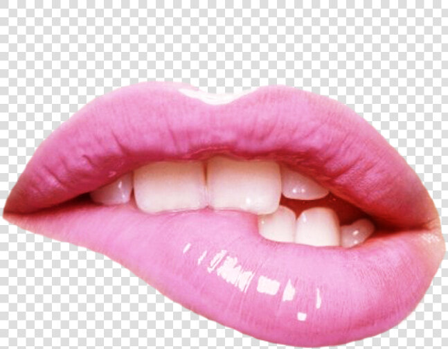 Transparent Lips Fashion   Lip Biting Black And White  HD Png DownloadTransparent PNG