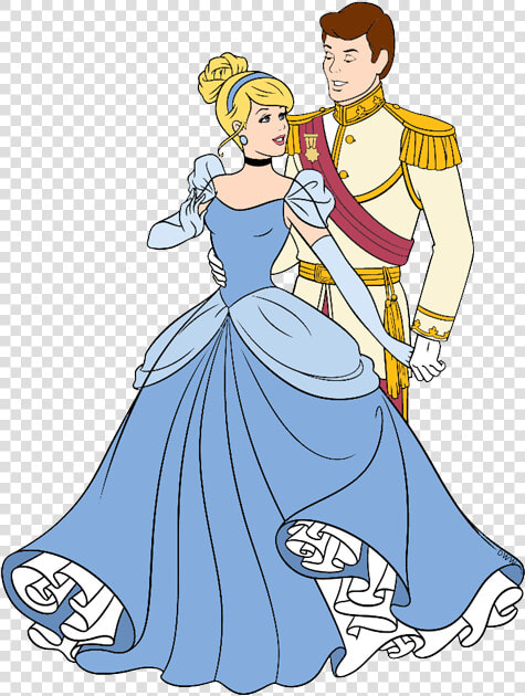 Cinderella And Prince Charming Cartoon  HD Png DownloadTransparent PNG