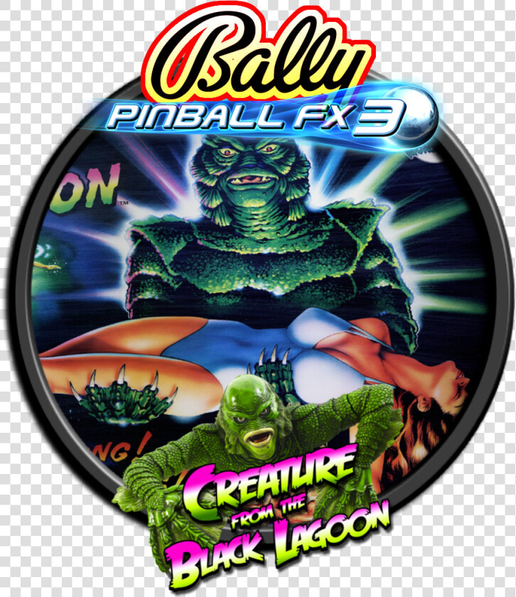 Creature From The Black Lagoon Pinball Art  HD Png DownloadTransparent PNG