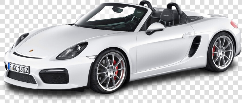 White Porsche Boxster Spyder Car Png Image   Porsche Boxster Spyder Png  Transparent PngTransparent PNG