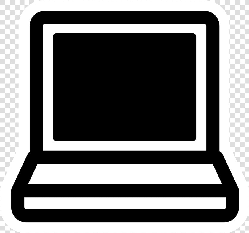 Mono Laptop Clip Arts   Black And White Laptop Clipart  HD Png DownloadTransparent PNG