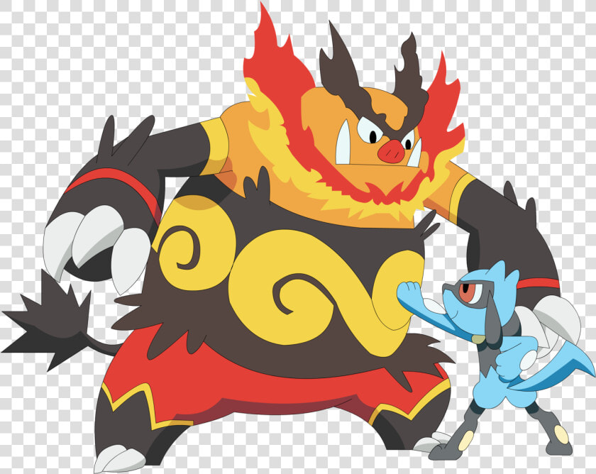 Riolu Vs Emboar  HD Png DownloadTransparent PNG