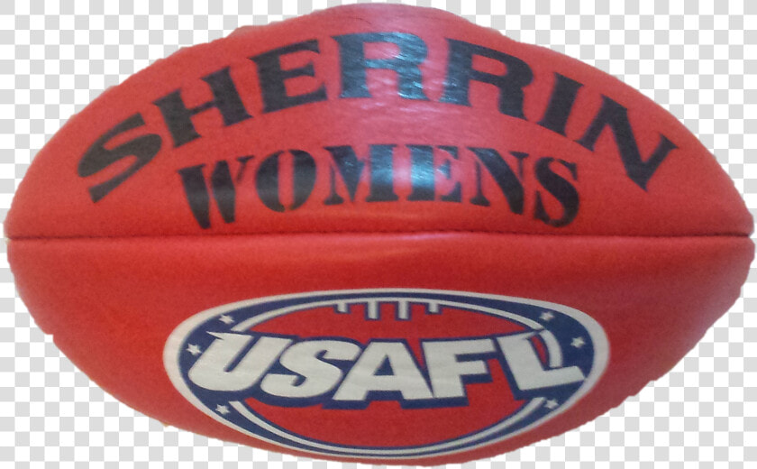 Women S Red Sherrin   United States Australian Football League  HD Png DownloadTransparent PNG