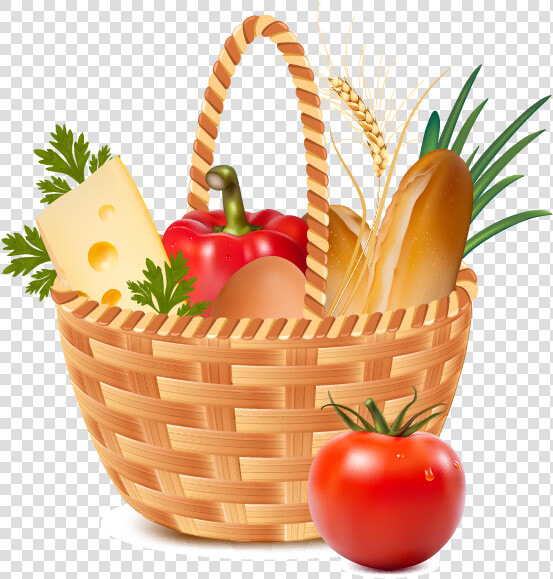 Vegetables Clipart Basket Vegetable   Christmas Basket Clipart Free  HD Png DownloadTransparent PNG