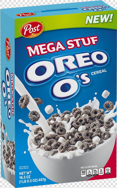 Mega Stuf Oreo Cereal Box   Oreo Os Mega Stuf  HD Png DownloadTransparent PNG