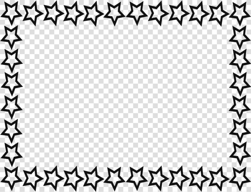 Thank You Black And White Thank You Clipart Border   Star Border Clipart Black And White  HD Png DownloadTransparent PNG