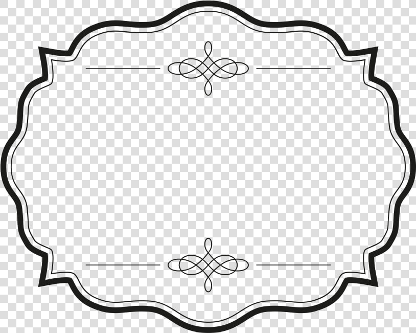 Transparent Black Circle Frame Png   Ornament Frame Line Png  Png DownloadTransparent PNG