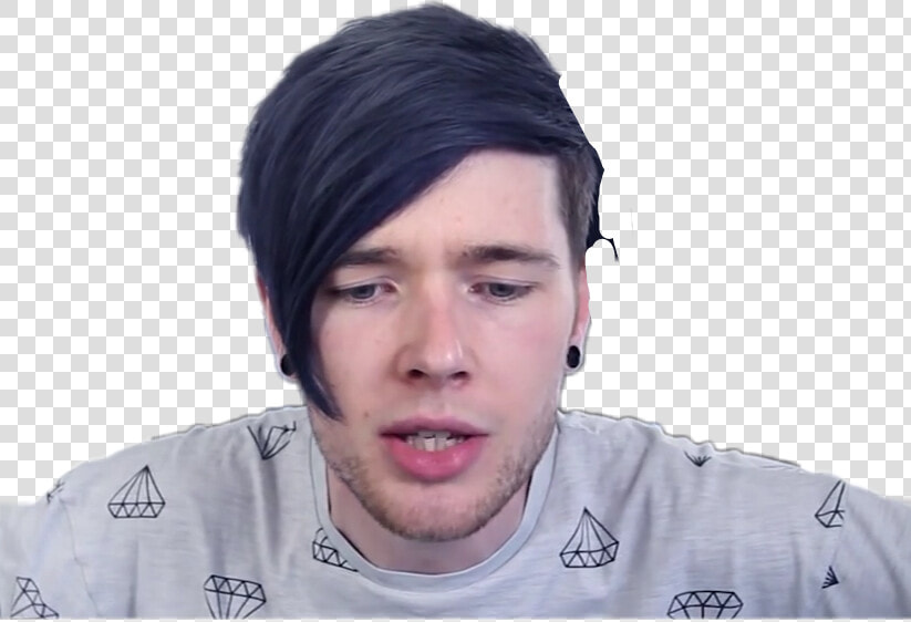  dantdm   Curtained Hair  HD Png DownloadTransparent PNG