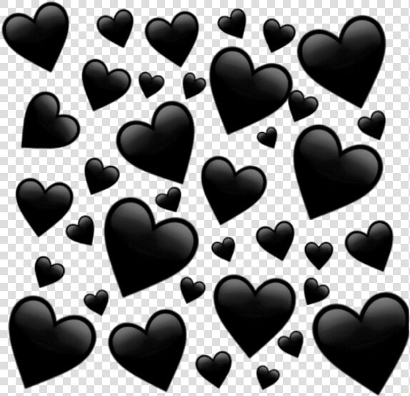 My Black Hearts Edit 🖤   Purple Heart Emoji Transparent Background  HD Png DownloadTransparent PNG