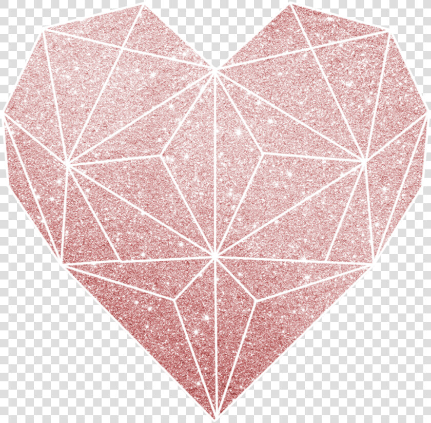  love  heart  triangle  pink  gold  brush  glitter  HD Png DownloadTransparent PNG