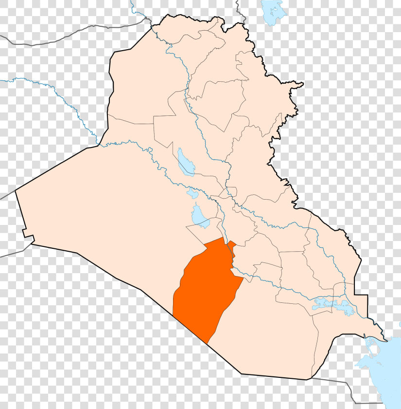 File Al Najaf Map   محافظة النجف الاشرف على الخريطه  HD Png DownloadTransparent PNG