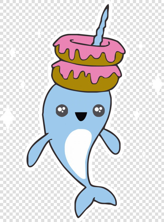 Narwhal Svg Kawaii   Donut Narwhal  HD Png DownloadTransparent PNG