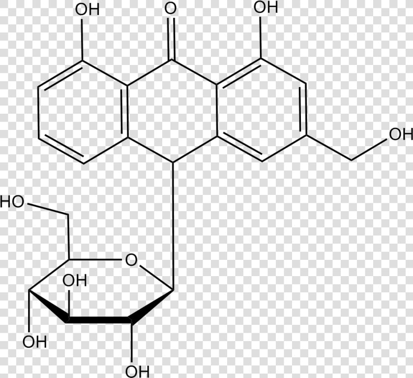 Aloin Structure   Aloina Estrutura Quimica  HD Png DownloadTransparent PNG