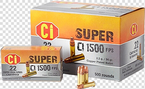 22lr 34grn Copper High Velocity Ammunition   Bullet  HD Png DownloadTransparent PNG