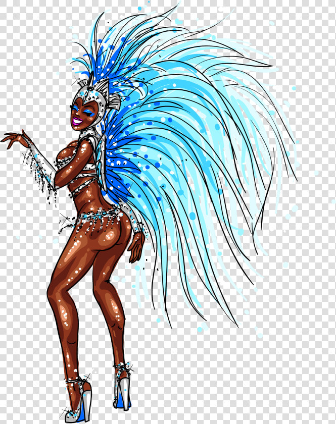 Brazilian Carnival Carnival In Rio De Janeiro Illustration   Clipart Brazilian Carnival Dancer  HD Png DownloadTransparent PNG