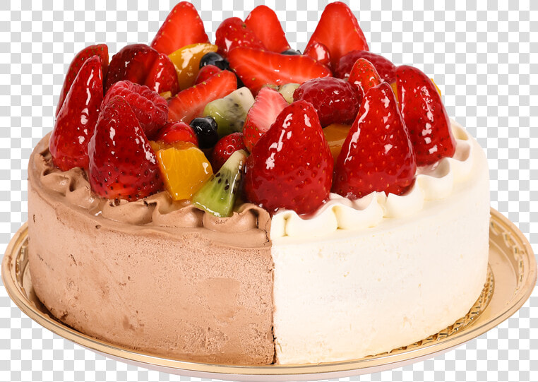 Fresh Cream And Chocolate Cream Special Mixed Fruits   Chateraise Cake Menu Singapore  HD Png DownloadTransparent PNG