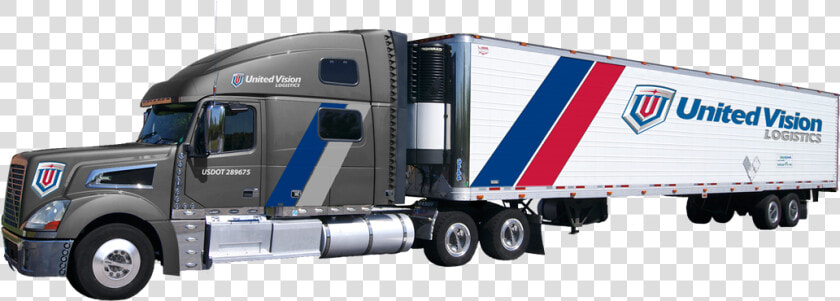 Uvl Truck Mock Up Lateral View Dark Gray   United Vision Logistics  HD Png DownloadTransparent PNG