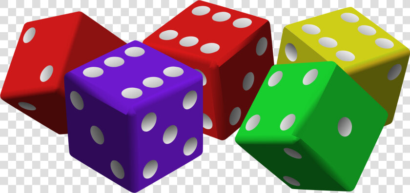 Net � Clip Art � Five Dice 2 Openclipart   Colorful Dice Clipart  HD Png DownloadTransparent PNG