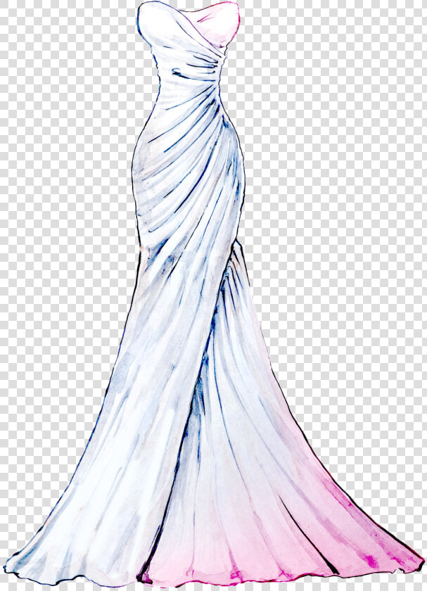 Vestidos De Dibujos Y Pintados   Png Download   Gown  Transparent PngTransparent PNG