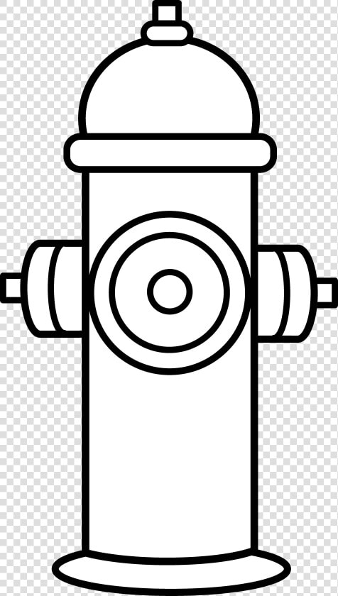 Fire Clipart Black And White   Fire Hydrant Drawing Easy  HD Png DownloadTransparent PNG