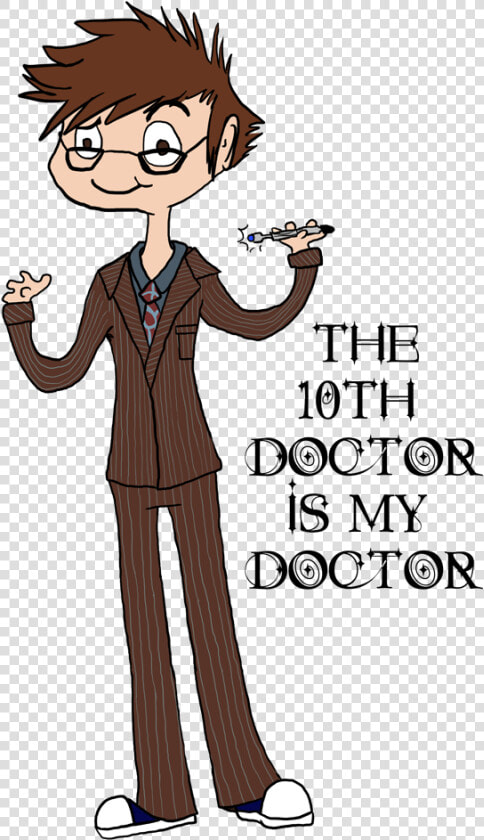 Tenth Doctor   Cartoon  HD Png DownloadTransparent PNG